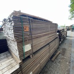 Ca. 270x Guyana Teak hardhouten beschoeiiingplanken, 20x100mm, lengte